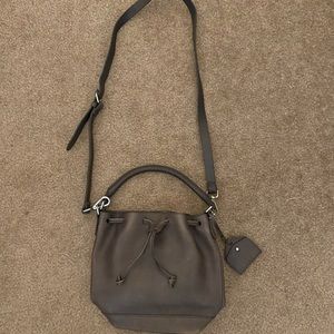 Madewell 100%Leather Lafayette Bucket Bag